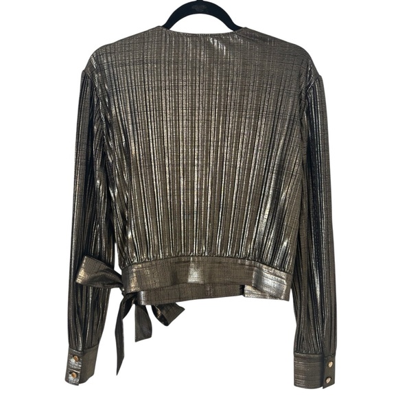 Ted Baker Metallic Wrap Top - Picture 4 of 4